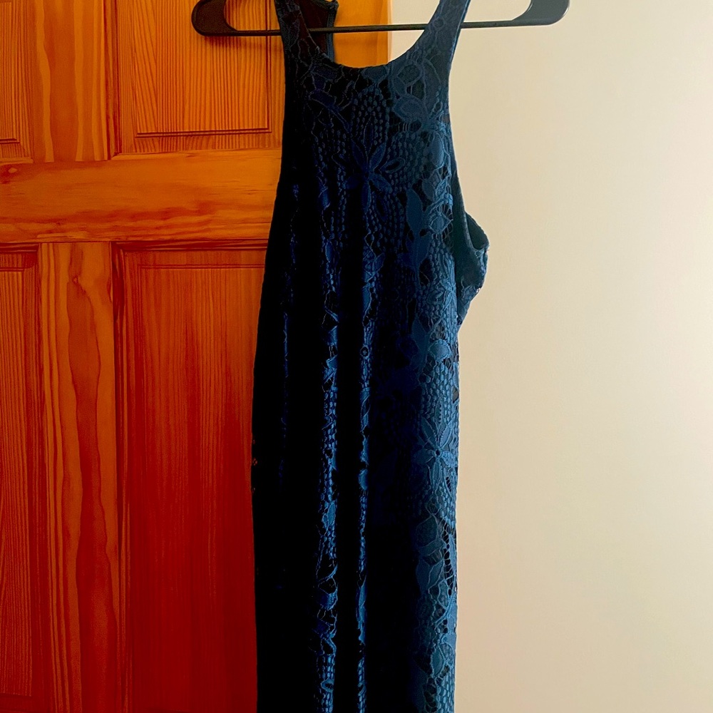 Express lace overlay dress